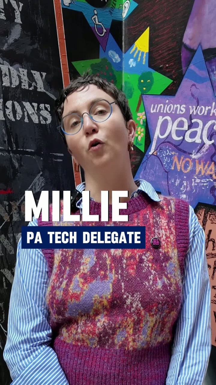 Millie, a PA tech delegate, speaking up for professionals
